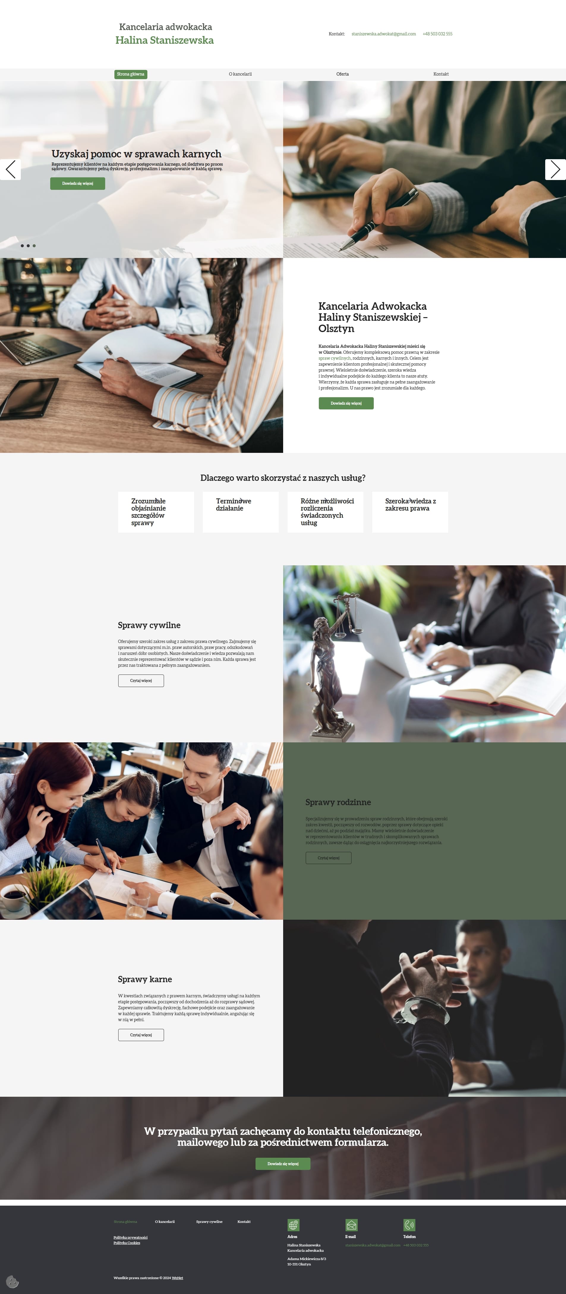 Adwokat Halina Staniszewska