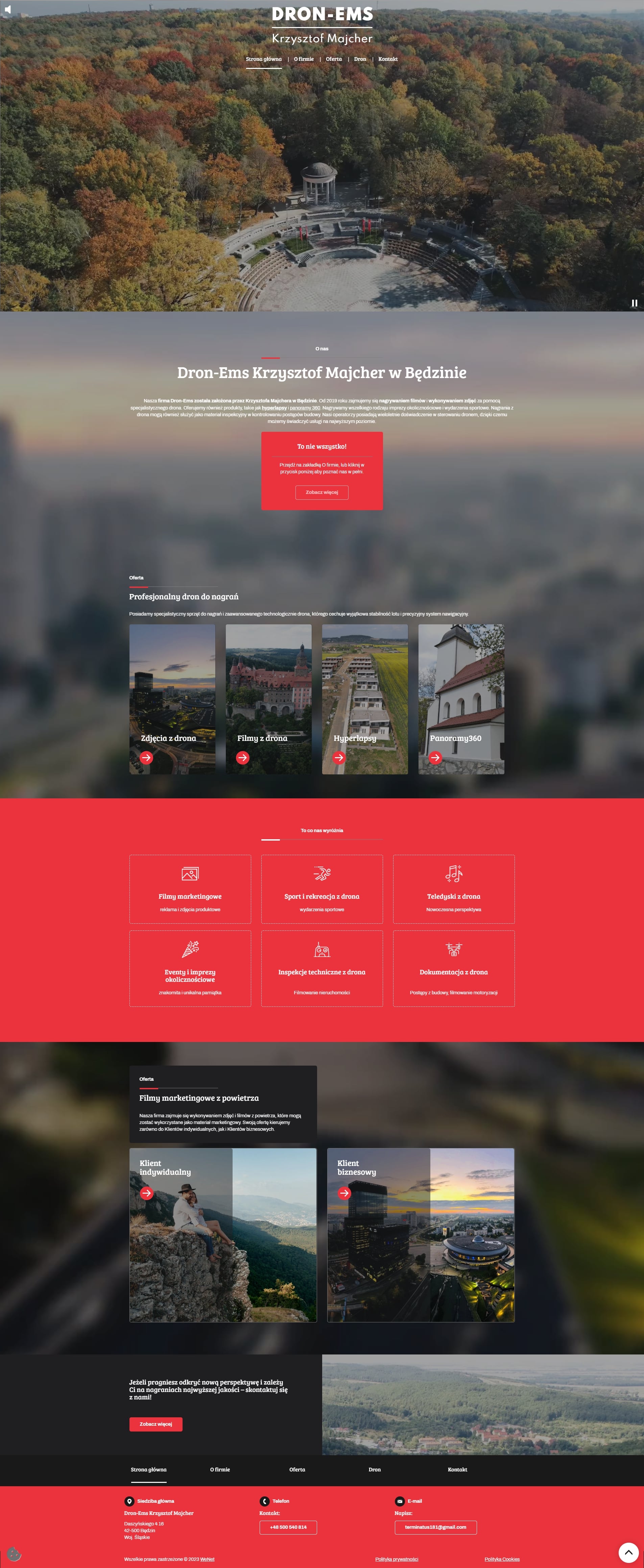 EMS Nagrywanie Dronem