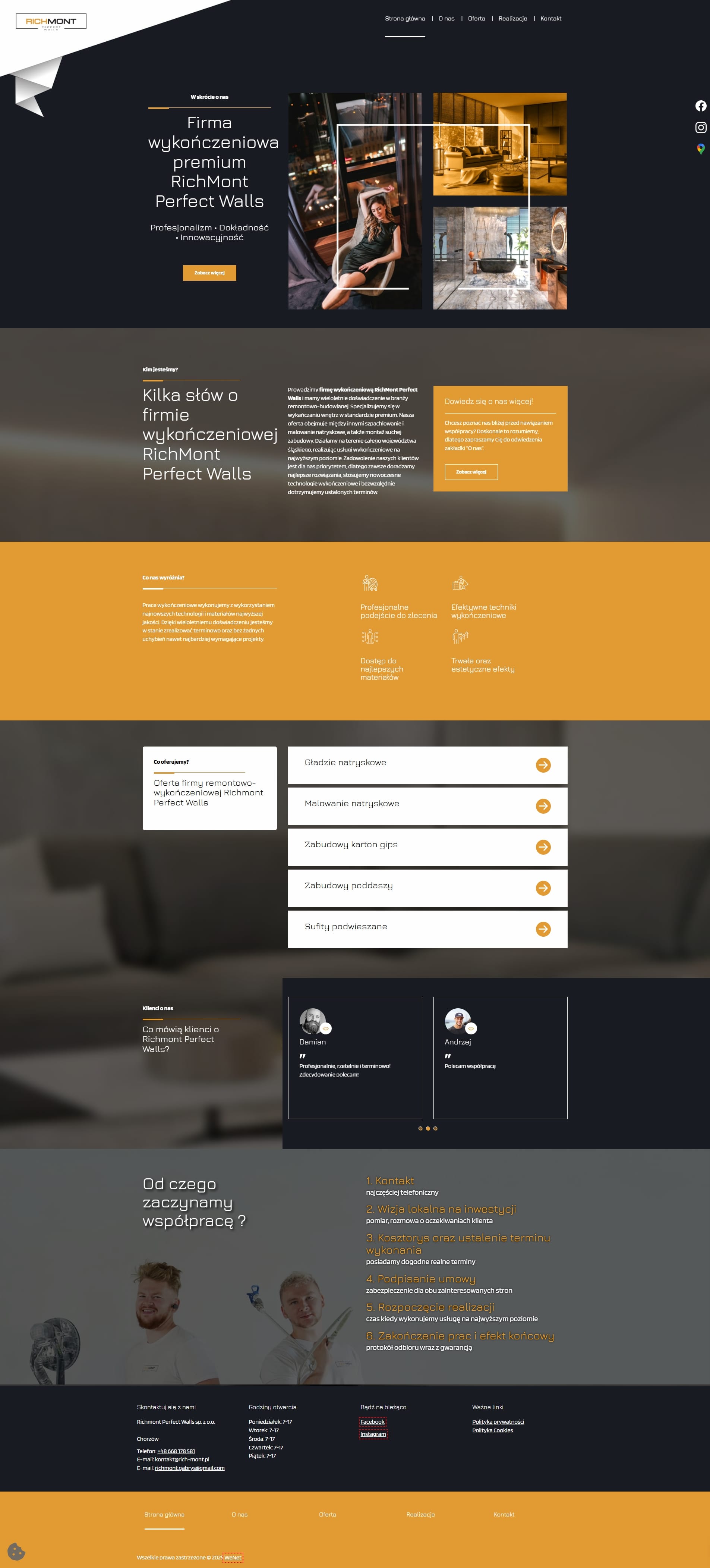 Firma wykończeniowa premium RichMont Perfect Walls